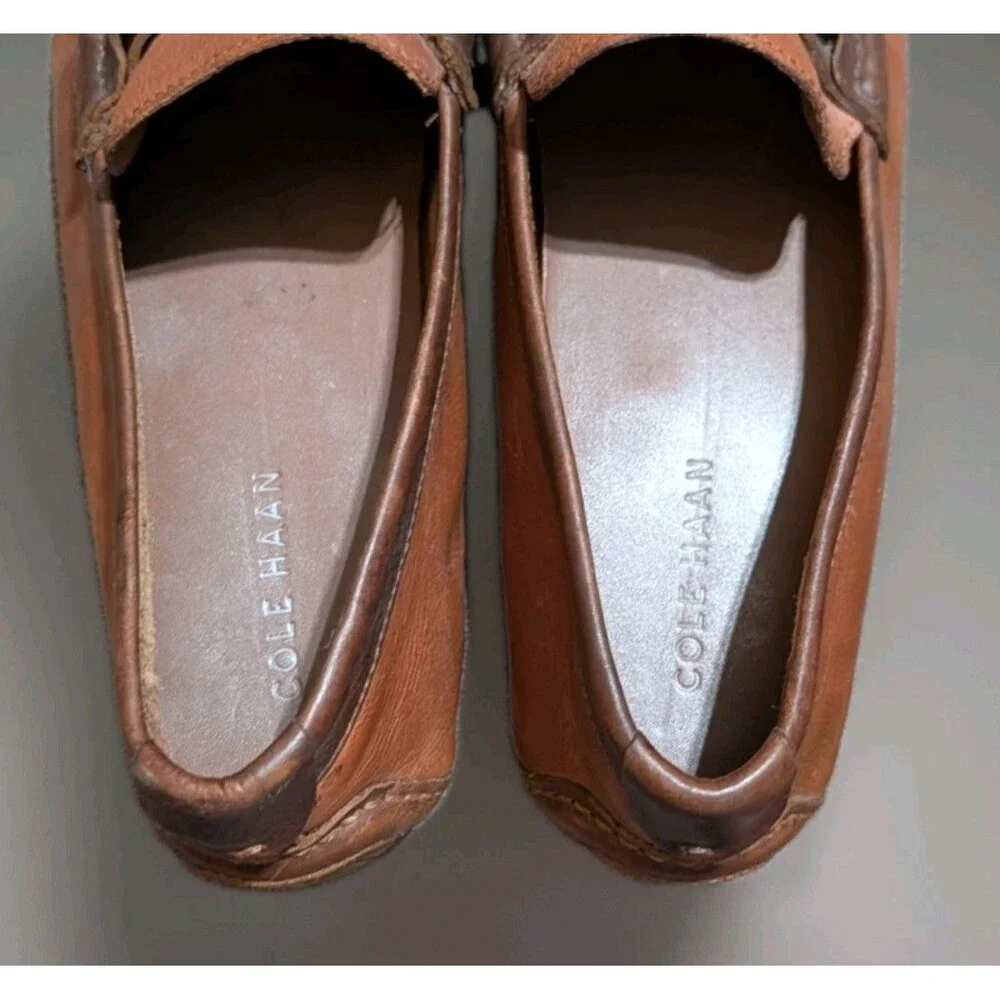 Cole Haan Men Somerset Link Bit Loafers British Tan Leather Drivers 10M C25979
